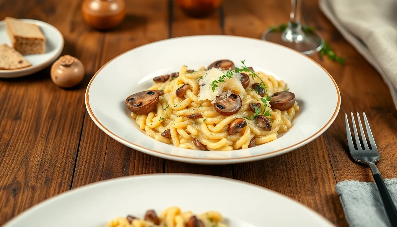 Risotto crémeux aux champignons des bois et parmesan