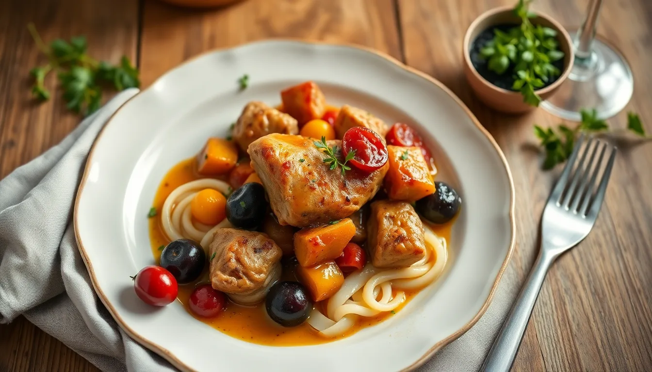 Tajine d'agneau aux pruneaux, amandes et miel d'oranger
