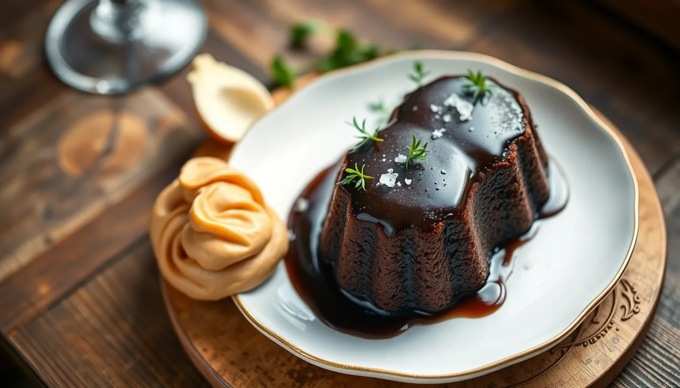 Fondant au chocolat noir cœur coulant à la fleur de sel