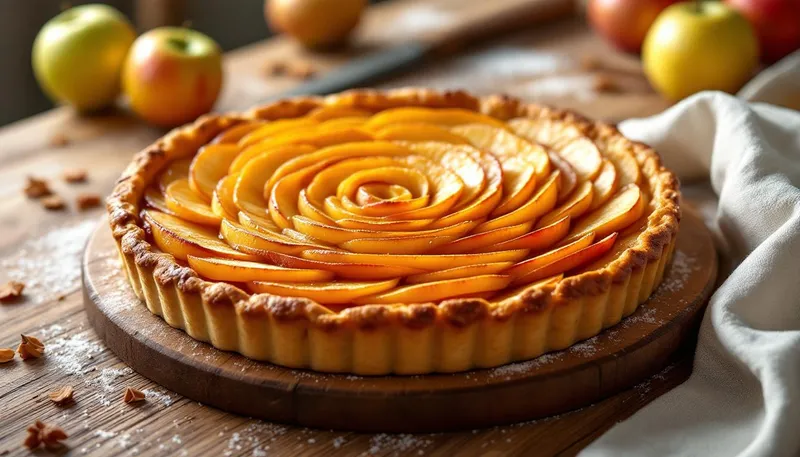 Avec 3 pommes et une pâte, cette tarte de grand-mère maison fait toujours l’unanimité au goûter