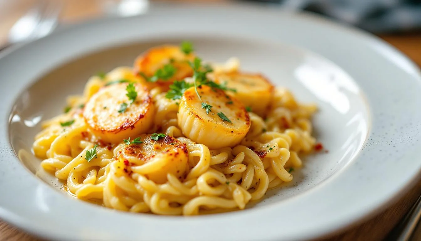 Gratin poireaux–Saint-Jacques : un plat festif simple et raffiné