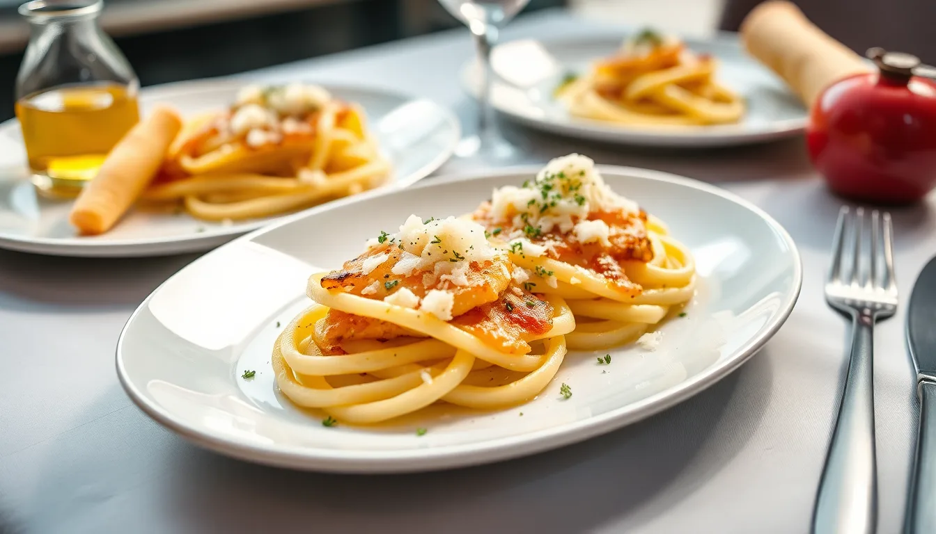 Pâtes crémeuses à l’ail et au parmesan : le régal en un clin d'œil