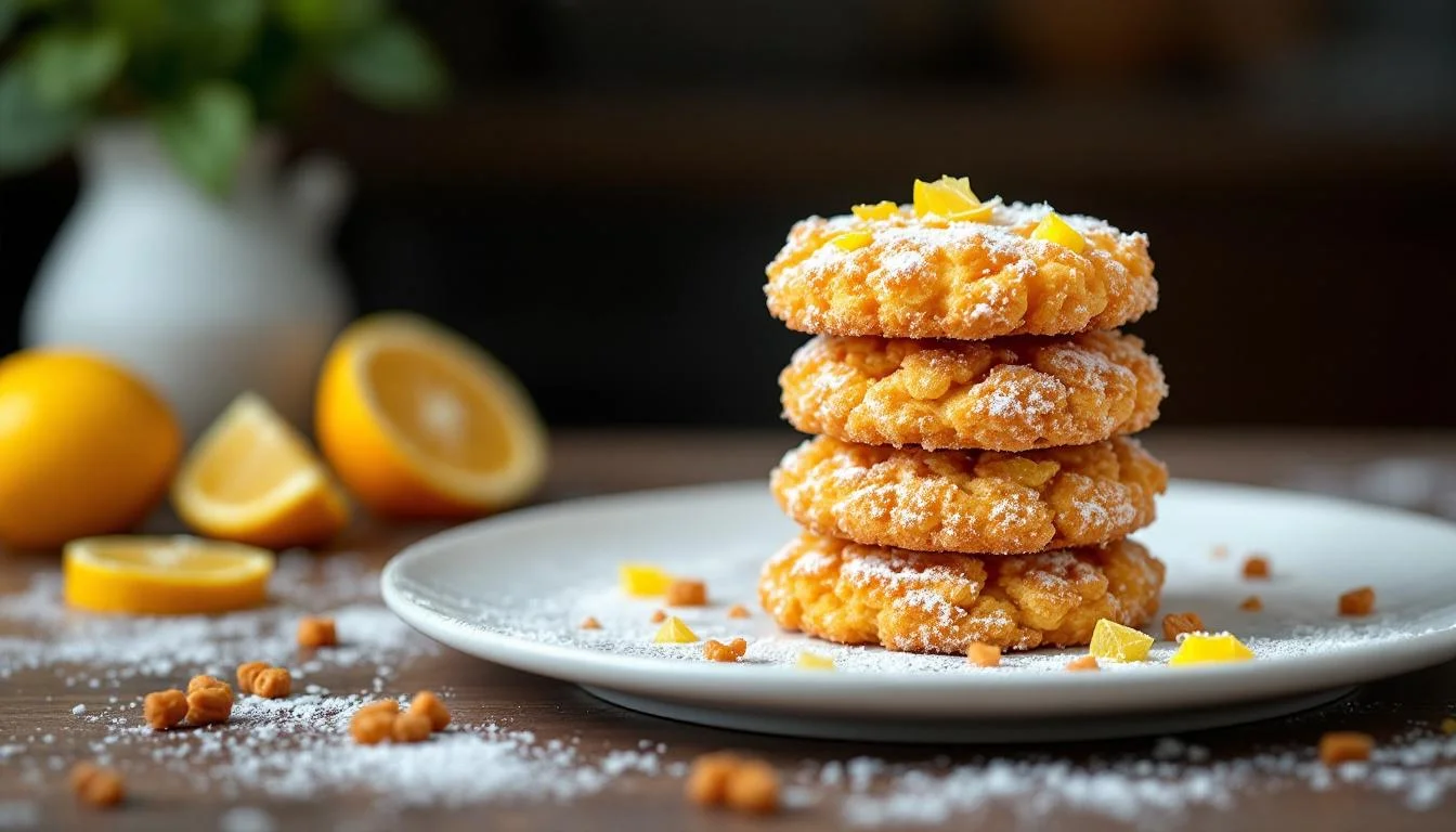 Recette addictive des crinkles au citron : biscuits moelleux et acidulés